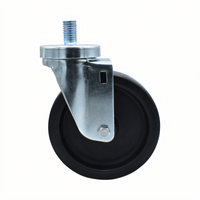 BK Resources 5SBR-5ST-LDP Shelf Casters & Leveling Feet