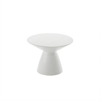 American Metalcraft White Wood Round Buffet Pedestal, 5-1/4-Inch H, Hampton Collection