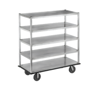Channel Manufacturing Queen Mary Aluminum Banquet / Utility Cart, 6 Shelves, 62 x 28 x 66 Inches