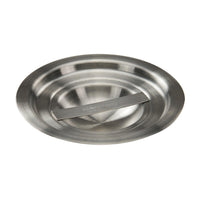 Winco Round Stainless Steel Bain Marie Cover for 1-1/4 Qt, Mirror Finish
