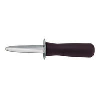 Winco KCL-5P Oyster Knife and Shucker, 6-3/4-Inch Overall Length, 3-Inch Blade, Black Plastic Handle
