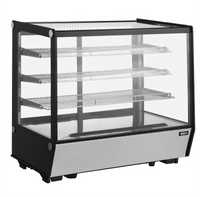 Countertop Full-Service Square Glass Refrigerated Display Case, 35 Inch, 6.56 Cu. Ft.