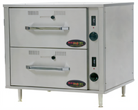 RedHots 2-Drawer Wide Freestanding Warming Drawer Unit, 120V, Stainless Steel