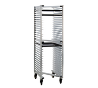 New Age 30-Pan Mobile Full-Height Z-Type Nesting Sheet Pan Rack for 18 x 26 Inch Pans