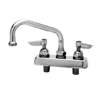 T&S Brass B-1100-M Deck-Mount Workboard Faucet with 6-Inch Swing Nozzle