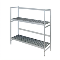 Fermod 2-Shelf Aluminum Keg Rack, 6-Keg Capacity, 59 x 18 x 57 Inches