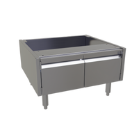 Glastender ACB-26 Underbar Add-On Cabinet Base with 2 Hinged Doors, Stainless Steel, 26W x 24D x 16H