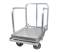 John Boos Open Frame Single-Stack Bun Pan Truck/Dolly for 18 x 26 or 18 x 13 Pans with Push Handle