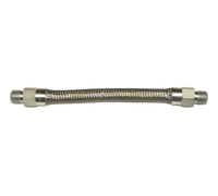 Dormont Braided Gas Connector Hose, 3/4-Inch Inside Diameter x 12-Inch Length, Stainless Steel Braid