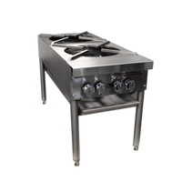 Southbend SPR-2J-FB 18-Inch Double Stock Pot Range with 2 Cast Iron Burners, 90,000 BTU