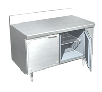 La Rosa 54-Inch Wide Two-Section Remote Refrigeration Work Top Freezer Base with Doors