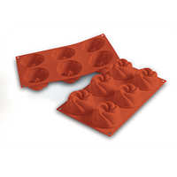 Silikomart Siliconflex Mini Vertigo Flexible Silicone Baking Mold, 6-Cavity