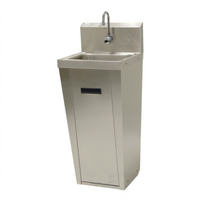 Advance Tabco 7-PS-91 Pedestal-Mounted Hand Sink with Electronic Faucet and Basket Drain