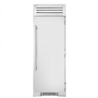 True Residential 30-Inch Upright Refrigerated Column Refrigerator with Solid Stainless Steel Door, Right-Hinged