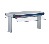 Hatco Glo-Ray Designer Dual Unlighted Infrared Strip Heater, 33-1/2 Inch Wide, 3-Inch Spacing, 900 Watt, Aluminum, 14-Inch Stands