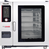 Vulcan CHEF'SCOMBI 102E-GR-L Electric 10-Level Full-Size GN 2/1 Steam Generator Combi Oven with Automatic Grease Removal and Left-Hinge Door