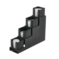 AcryFab Countertop Step-Design Lid Dispenser Tower