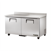 True 60-Inch Two-Section Worktop Refrigerator with Rear-Mounted Self-Contained Refrigeration