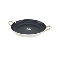 Crestware 10-Inch Round Paella Pan with Teflon™ Xtra Non-Stick Coating