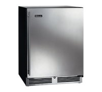 Perlick Quick Ship ADA-Height Single-Door Undercounter Freezer, 24 Inch, 4.8 Cu. Ft., Stainless Steel, Left-Hinged