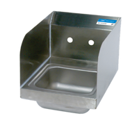 BK Resources Space Saver Wall-Mount Stainless Steel Hand Sink with Dual Side Splashes, 9