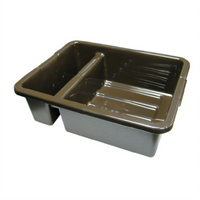 Rubbermaid Commercial Products 7 Gallon Divided Brown Bus Tub / Utility Box