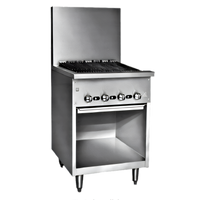 Jade Bistro 36-Inch Gas Charbroiler with Open Cabinet Base