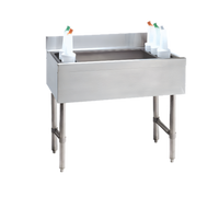 Advance Tabco Underbar Basics 36-Inch Stainless Steel Cocktail Unit with 16-Inch Ice Bin and 7-Circuit Cold Plate