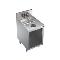 Krowne Royal Series Underbar Hand Sink Unit with Open Front Cabinet Base, 18