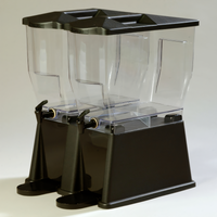 Trimline Economy Rectangular Double-Bowl Polycarbonate Beverage Dispenser, 6 Gallon