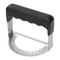 Winco 7-Inch Stainless Steel Empanada Fork with Plastic Handle