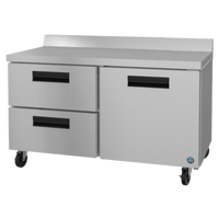 Hoshizaki Steelheart 60-Inch Two-Section Worktop Refrigerator with One Door and Two Drawers