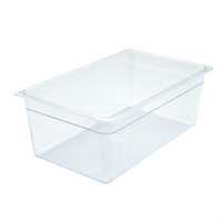 Winco Poly-Ware Full-Size Clear Polycarbonate Food Pan, 7-3/4-Inch Deep