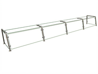 Hatco Flav-R-Shield 4-Bay Full-Service Pass-Over Sneeze Guard Food Shield, 144W x 18D x 18H