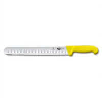 Victorinox Fibrox® - HACCP 12-Inch Granton Slicer Knife with Yellow Fibrox Handle