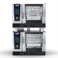 RATIONAL iCombi Pro Double Stack 6-Full Size Liquid Propane Combi Oven Package, 208/240V, 1-Phase