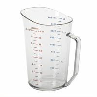 Cambro Camwear 2 Qt Clear Polycarbonate Measuring Cup with Molded Handle