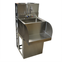BK Resources Modular Underbar Blender Station with Dump Sink and Faucet, 18-Inch Wide, 304 Stainless Steel