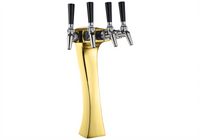 Perlick Panther 4-Faucet Countertop Glycol-Cooled Draft Beer Tower