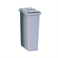 Slim Jim 23 Gallon Rectangular Confidential Document Container with Key Lock Lid