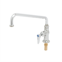 T&S Brass Single Pantry Deck-Mount Faucet with 12-Inch Swing Nozzle and Quarter-Turn Ceramic Cartridge