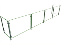 Hatco Flav-R-Shield EP5-132 Single-Sided Full-Service Pass-Over Sneeze Guard, 132-Inch Wide