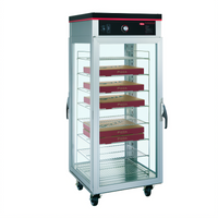 Hatco Flav-R-Savor Tall Pass-Thru Dry Pizza Holding Cabinet, Full Height, 2 Clear Doors, 16 Pizza Box Capacity