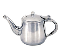 10 oz. Stainless Steel Gooseneck Teapot with Hinged Cover