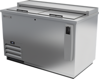 Beverage-Air Frosty Brew 50-Inch Flat Top Bottle Cooler, 13.7 Cu. Ft., Stainless Steel, Self-Contained