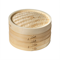 Joyce Chen 10-Inch 2-Tier Bamboo Steamer Basket