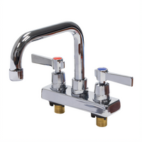 Advance Tabco K-124 Lead-Free Deck-Mounted Manual Faucet with 6-Inch Swivel D-Style Spout