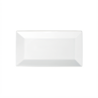 Winco Royalsquare Rectangular Porcelain Platter, 13 x 7-1/4 x 1 Inch, White