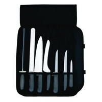 Dexter Russell Sani-Safe 7-Piece Kitchen Knife Set with Sharpener and Cutlery Case