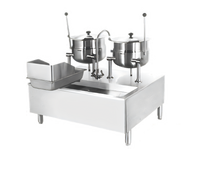 Cleveland Range Stand-Mounted Direct Steam Kettle/Cabinet Assembly with 12-Gallon Kettle and 30-Inch Cabinet Base